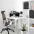 Bürostuhl / Drehstuhl GENIDIA SMART WHITE Netz grau hjh OFFICE