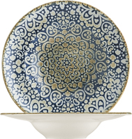 Pastateller Alhambra; 400ml, 28x5.5 cm (ØxH); blau/weiß/braun; rund; 6 Stk/Pck