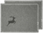 Tischset Cornus; 30x45 cm (BxL); grau; 2 Stk/Pck