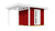 Designhaus 172 A, 28 mm, neue Design-Einzeltür, Anbau 147 cm