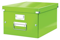Archivbox Click & Store WOW Mittel, Graukarton, grün