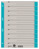 Trennblatt, A4, Karton, farbig bedruckt, 25 Stück, hellblau