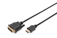 Digitus AK-330300-030-S video átalakító kábel 3 M HDMI A-típus (Standard) DVI-D Fekete