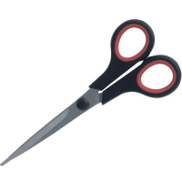 5Star 909280 stationery/craft scissors Black, Red, Stainless steel