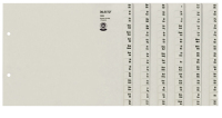 Leitz 13080085 lengüeta de índice Separador alfabético con pestaña Papel Gris