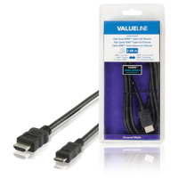 Valueline VLMB34500B20 câble HDMI 2 m HDMI Type A (Standard) HDMI Type C (Mini) Noir