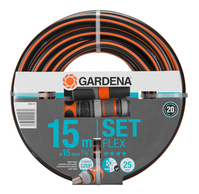 Gardena 18042-26 Gartenschlauch 15 m Schwarz, Orange