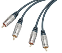 Tecline 3.0m 2 x RCA - 2 x RCA audio kabel 3 m Grijs