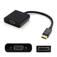AddOn Networks 57Y4393-AO video cable adapter 0.2 m VGA (D-Sub) DisplayPort Black