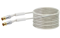 Schwaiger KVKHD50S531 coax-kabel 5 m IEC Transparant