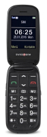 Swisstone BBM 625 6,1 cm (2.4") Negro, Plata Teléfono básico