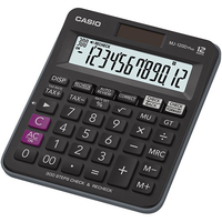 Casio MJ-120D Plus kalkulator Komputer stacjonarny Podstawowy kalkulator Czarny