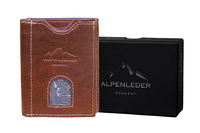 Alpenleder CG8083-B Geldbörse, Kartenetui/Reisedokumentenhülle Briefttasche Braun