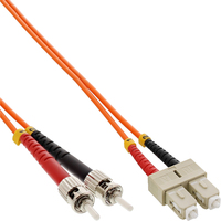 InLine 82501 Glasvezel kabel 1 m OM2 Oranje