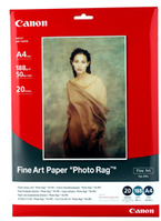 Canon Fine Art Photo Rag Paper A3, 20sheets, 188g/m2 photo paper