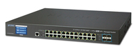 PLANET L2+/L4 24-Port 10/100/1000T Managed L3 Gigabit Ethernet (10/100/1000) 1.25U