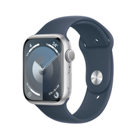 Apple Watch Series 9 45 mm Cyfrowy 396 x 484 px Ekran dotykowy Srebrny Wi-Fi GPS