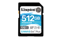 Kingston Technology 512GB SDXC Canvas Go Plus 170R C10 UHS-I U3 V30