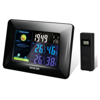 Sencor SWS 4250 cyfrowa stacja meteorologiczna Czarny LCD AC/Bateria