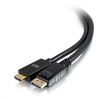 C2G Cavo adattatore passivo da DisplayPort[TM] maschio a HDMI[R] maschio, 1,8 cm - 4K 30 Hz
