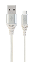 Gembird CC-USB2B-AMCM-2M-BW2 kabel USB USB 2.0 USB A USB C Srebrny, Biały