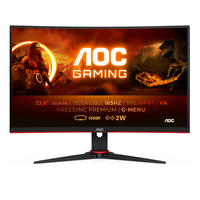 AOC G2 C24G2AE/BK monitor komputerowy 59,9 cm (23.6") 1920 x 1080 px Full HD LED Czarny, Czerwony