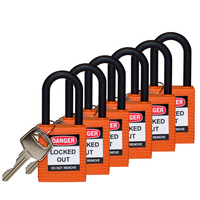 Brady 813598 padlock Conventional padlock 6 pc(s)