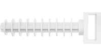 Fischer 545786 kabelbindersokkel Wit 100 stuk(s)
