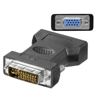 Microconnect MONAJ tussenstuk voor kabels DVI-I 24+5Pin HD15 Zwart