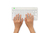 R-Go Tools Compact Break Ergonomic keyboard R-Go , compact keyboard with break software, QWERTZ (DE), Bluetooth, white