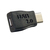 C2G USB-C/USB-Micro B M/F USB C Micro USB B Zwart