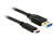 DeLOCK 0.5m USB3.1-C/USB3.1-A USB Kabel 0,5 m USB 3.2 Gen 2 (3.1 Gen 2) USB A USB C Schwarz