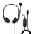Lindy 42870 słuchawki/zestaw słuchawkowy Przewodowa Opaska na głowę Połączenia/muzyka USB Typu-A Czarny
