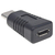 Manhattan 354660 tussenstuk voor kabels USB C USB Micro-B Zwart