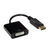 VALUE 12.99.3137 adaptador de cable de vídeo 0,15 m DisplayPort DVI-D Negro