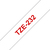 Brother TZE-232 nastro per etichettatrice Rosso su bianco
