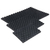 Warmbier PU-Schaumstoff schwarz, ESD, 253 x 153 x 20 mm, Profil 1:1