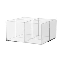 Acrylglas-Schütte / Verkaufsschütte / Warenbox „Majus”, mit Teiler