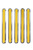 MOEDEL Leitstreifen für taktiles Bodenleitsystem, Edelstahl, Füllung gelb, 35 x 285 mm, 10er VE