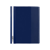 Oxford Schnellhefter A4 mit Sichttasche im Vorderdeckel, aus PP, für ca. 225 DIN A4-Blätter, dunkelblau