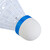 Relaxdays LED Federball, 12er Set, Badmintonbälle leuchtend, HD 8,5 x 6,5 cm, Kinder & Erwachsene, Leuchtfederball, weiß