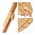 Relaxdays Badewannenablage Bambus & Metall, ausziehbar, 69-90 cm, Buchstütze, Weinglashalter, Badebrett mit Füßen, natur
