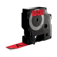 Dymo D1 Label Tape 19mm x 7m Black on Red ES45807