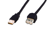 USB 2.0 extension cable. type A M/F. 1.8m. USB 2.0 conform.