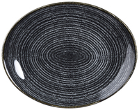 Teller Studio Prints Charcoal Black oval Coupe; 27x22.9 cm (LxB); schwarz; oval;