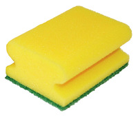 Reinigungsschwamm Classic ; 9.5x7x4.5 cm (LxBxH); gelb; 10 Stk/Pck
