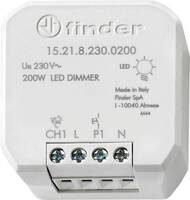 Finder 15.21.8.230.0200 Beépíthető dimmer Alkalmas fényforrásokhoz: LED-es izzó Világosszürke