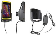 Active holder for fixed installation With tilt swivel, with Molex adapter system. 3A charger. 12/24 713037, MobileHolders