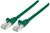 CAT6a S/FTP Network Cable Network Patch Cable, Cat6A, 1m, Green, Copper, S/FTP, LSOH / LSZH, PVC, RJ45, Gold Plated Contacts,