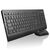 Keyboard (ICELANDIC) 03X8220, Standard, Wireless, RF Wireless, Black, Mouse included Tastaturen